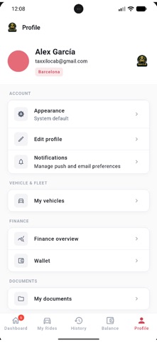 TaxxiloDriver iPhone screenshot