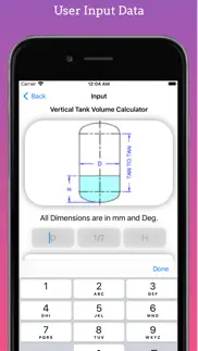 tank partial volume calculator iPhone Captures Décran 4