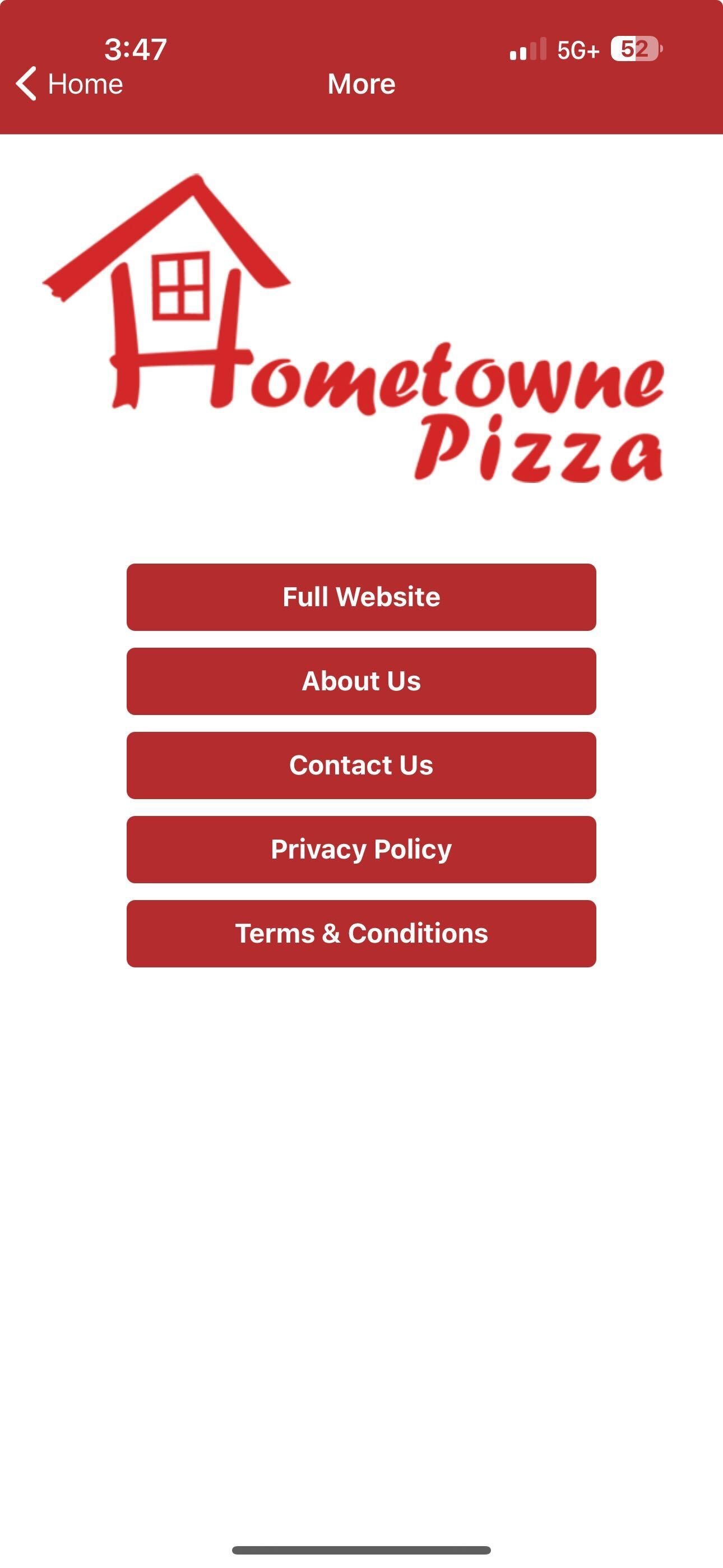 Hometowne Pizza Medina screenshot 4