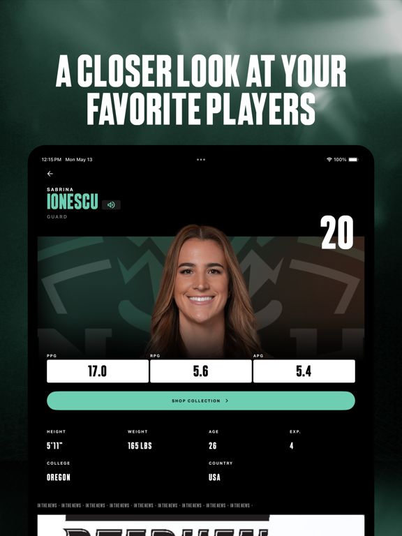 New York Liberty App iPad screenshot 4 - Sports app