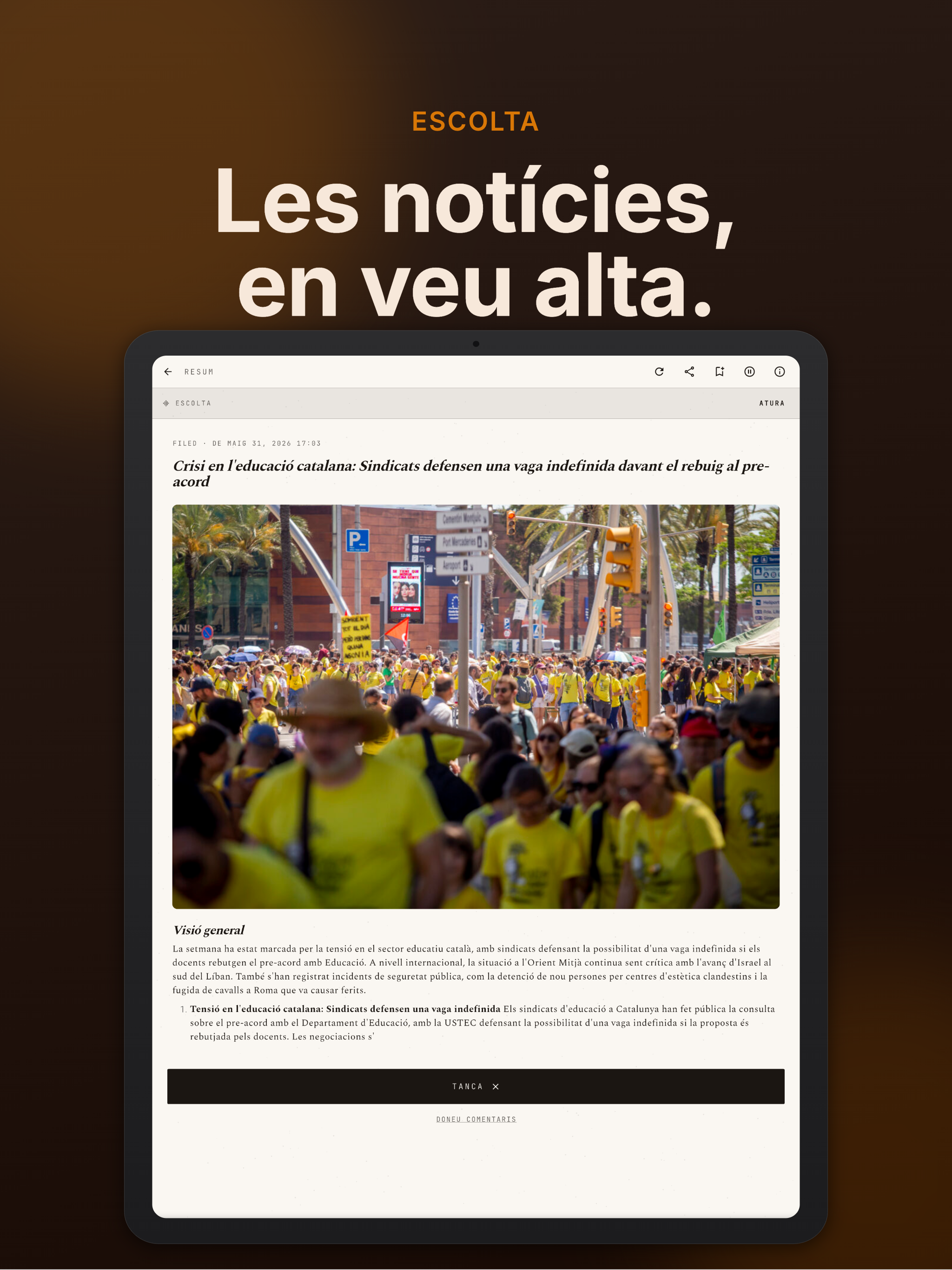 Noticias Cataluña: Diarios TV