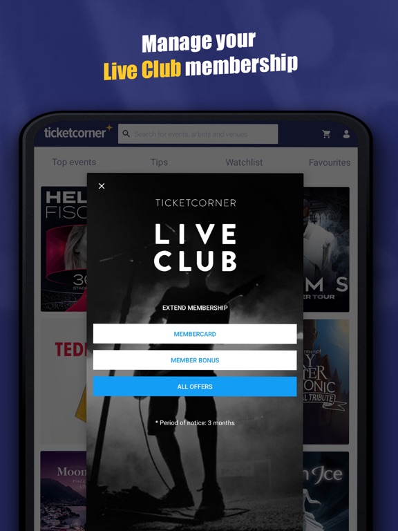 Ticketcorner - Event Tickets iPad screenshot 5 - Entertainment app