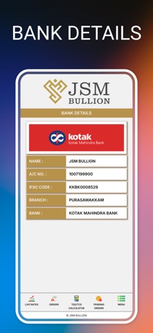 JSM Bullion Spot screenshot