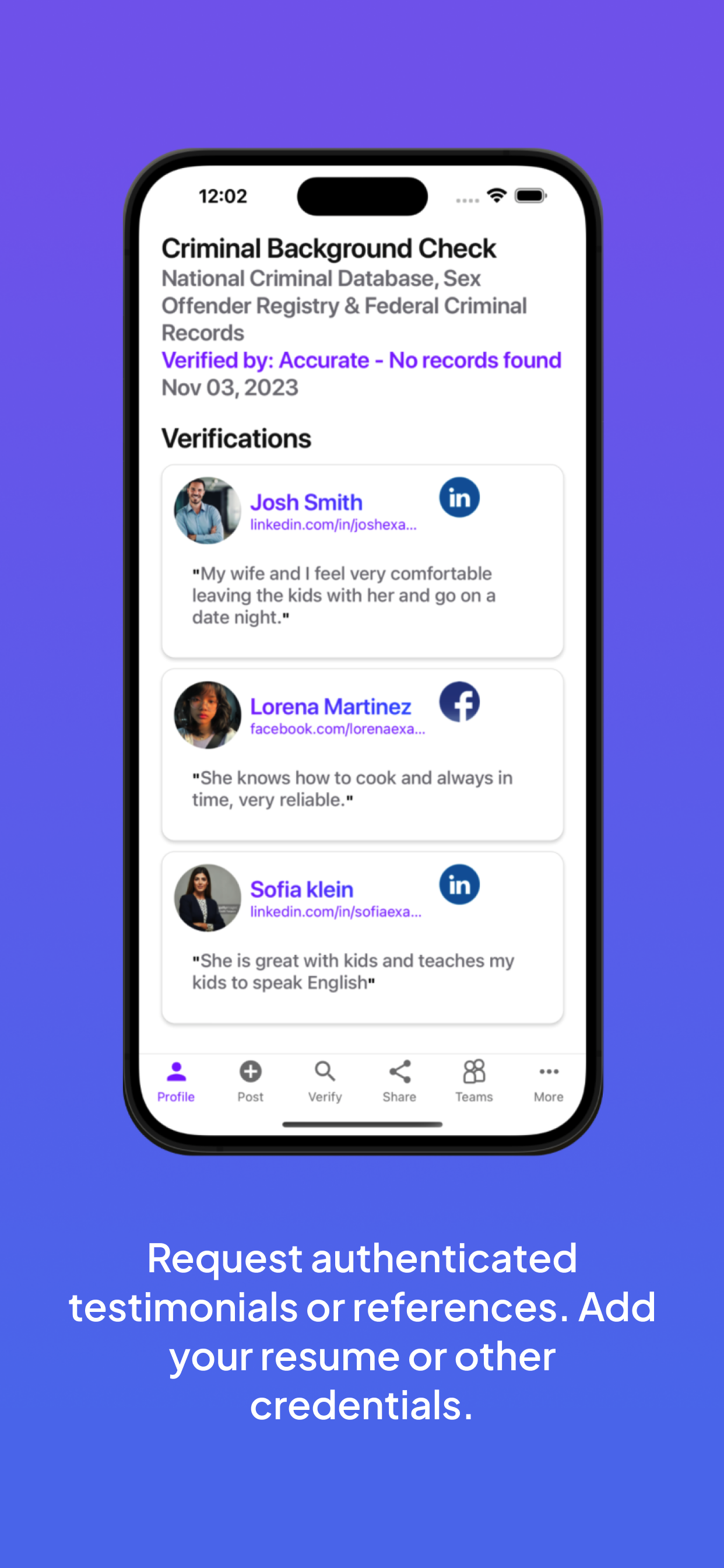 BeYouID : Background checks screenshot 5