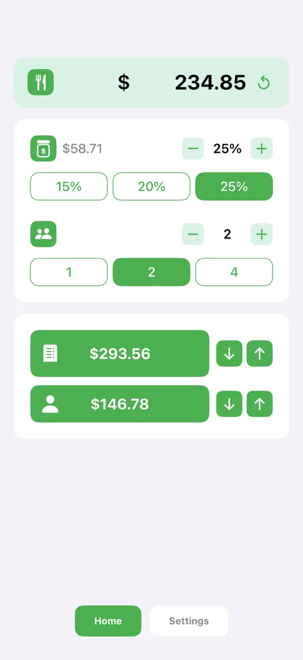 Screenshot #1 pour TipTable Pro