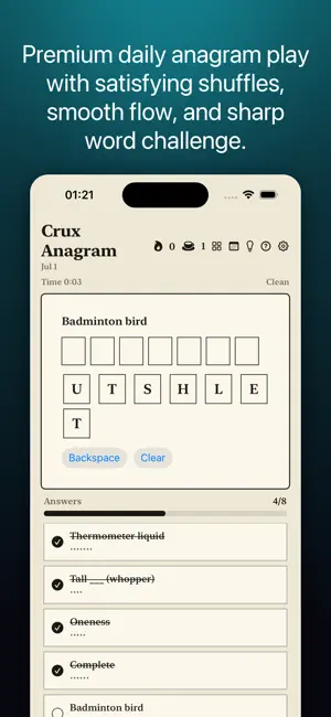 Crux Anagram screenshot 2