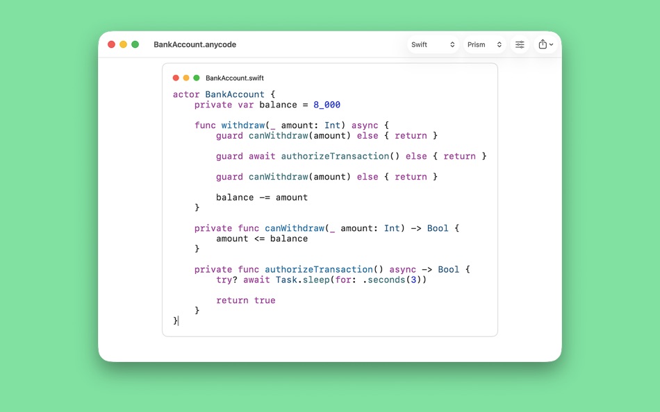 #1. Anycode: Code Snippet to Image (macOS) Av: 宏旭 朱