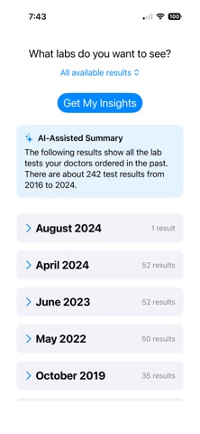 ViewLabs AI-Assisted Insights screenshot