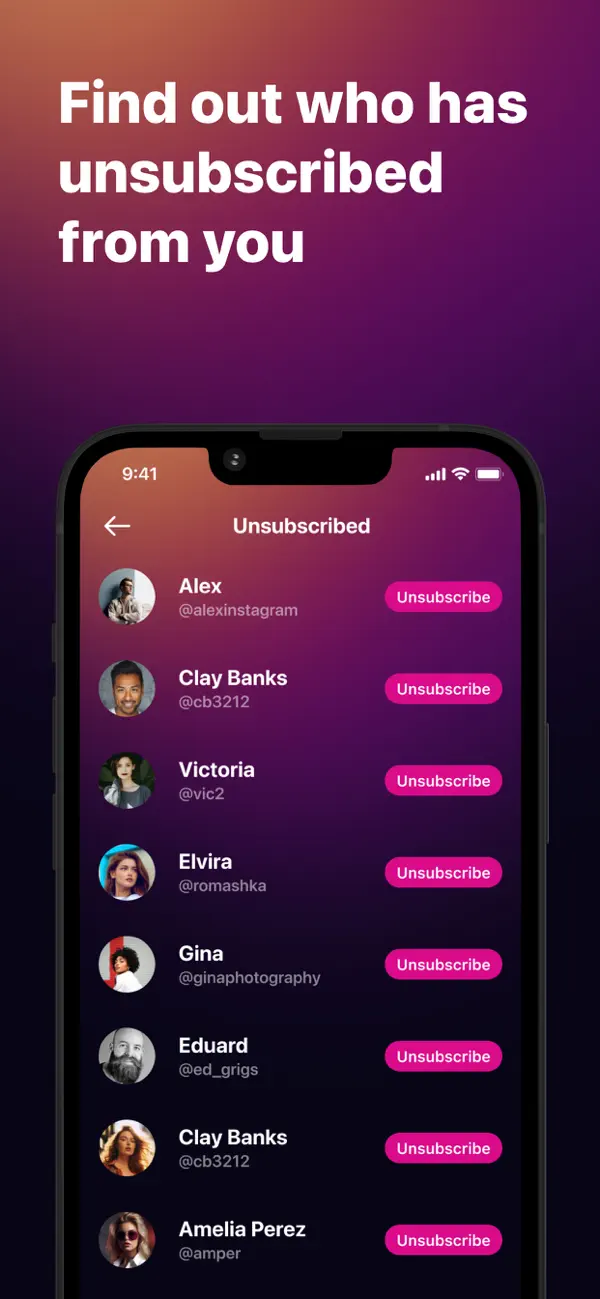 Screenshot #1 pour Social Spy: Fans, interactions