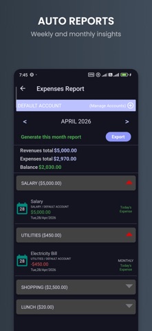 Simple Budget: Expense Manager Screenshot 4 of 8