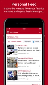 SWIplus from Swissinfo screenshot