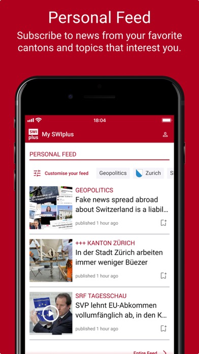 Screenshot 3 of SWIplus from Swissinfo App