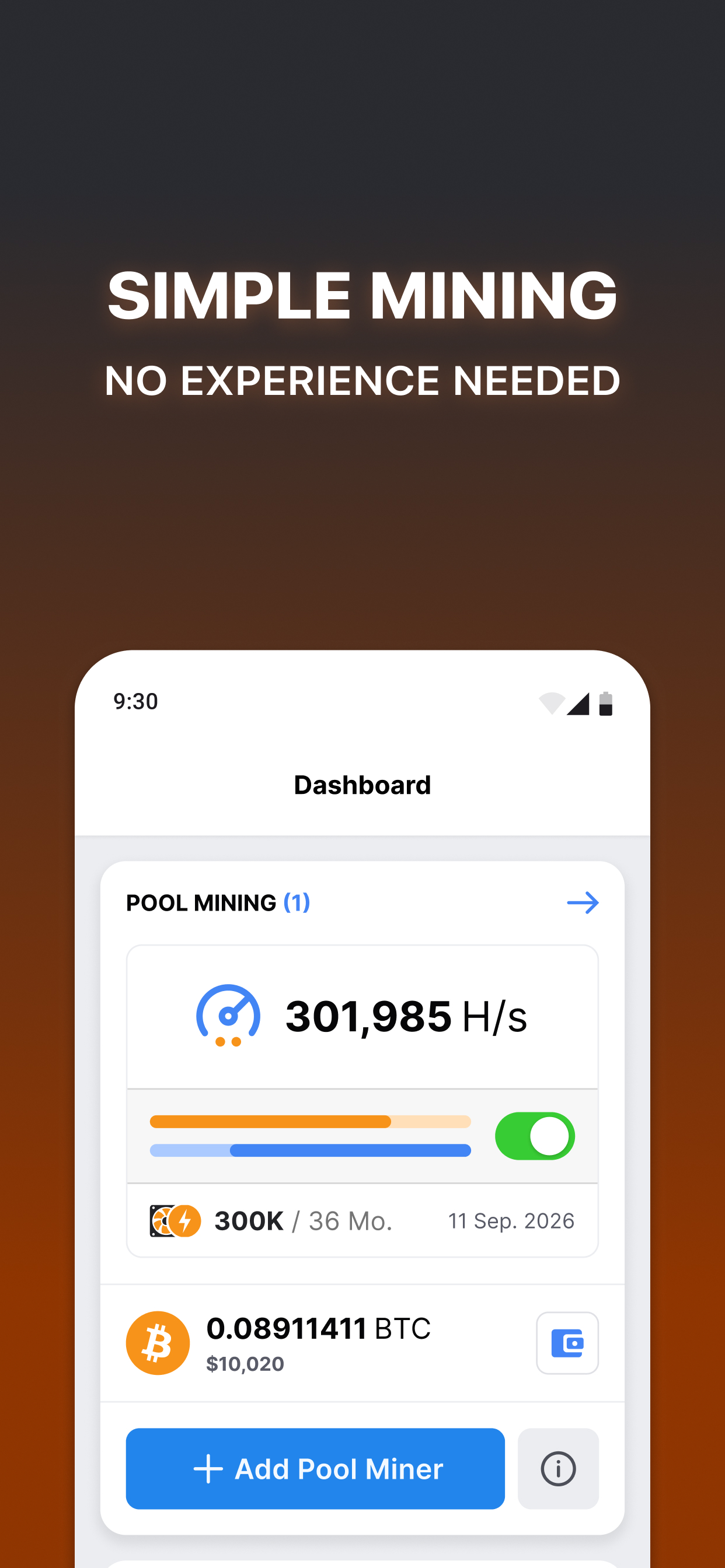 CT Pool: Crypto Mining App