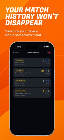 RallyLoop: Pickleball Score iPhone screenshot