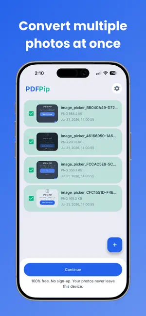 JPG to PDF Converter - PDFPip screenshot 3