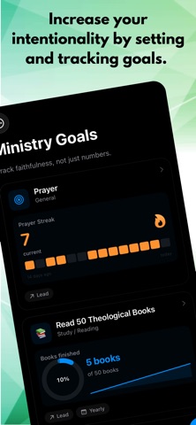 Ministry Goals screenshot