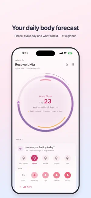 Flory: Period & Cycle Tracker screenshot 1