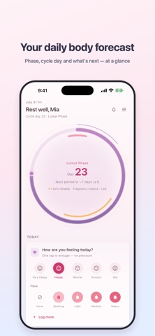 Flory: Period & Cycle Tracker Screenshot 1 of 9