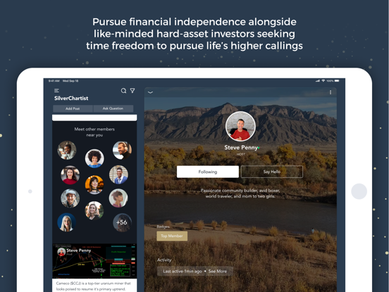 SilverChartist iPad screenshot 1 - Finance app