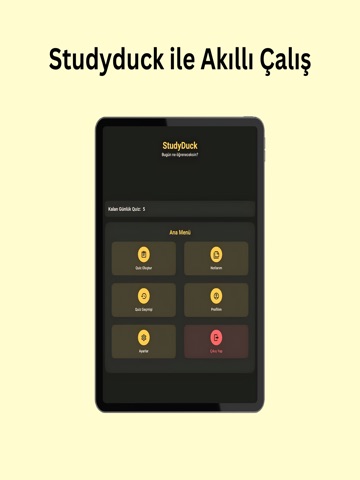 StudyDuck - AI Quiz & Study iPad screenshot