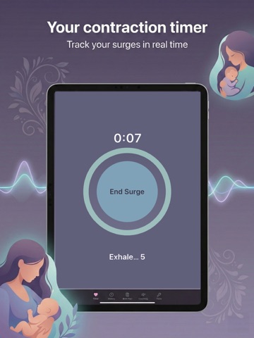Contraction Timer+ iPad screenshot