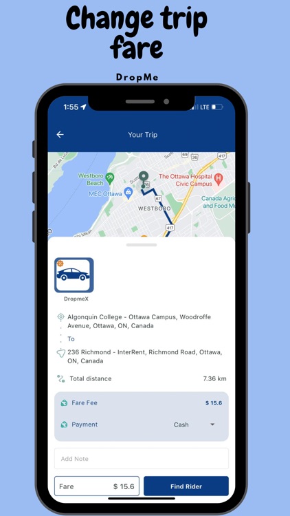 DropMe: Ride to Destination