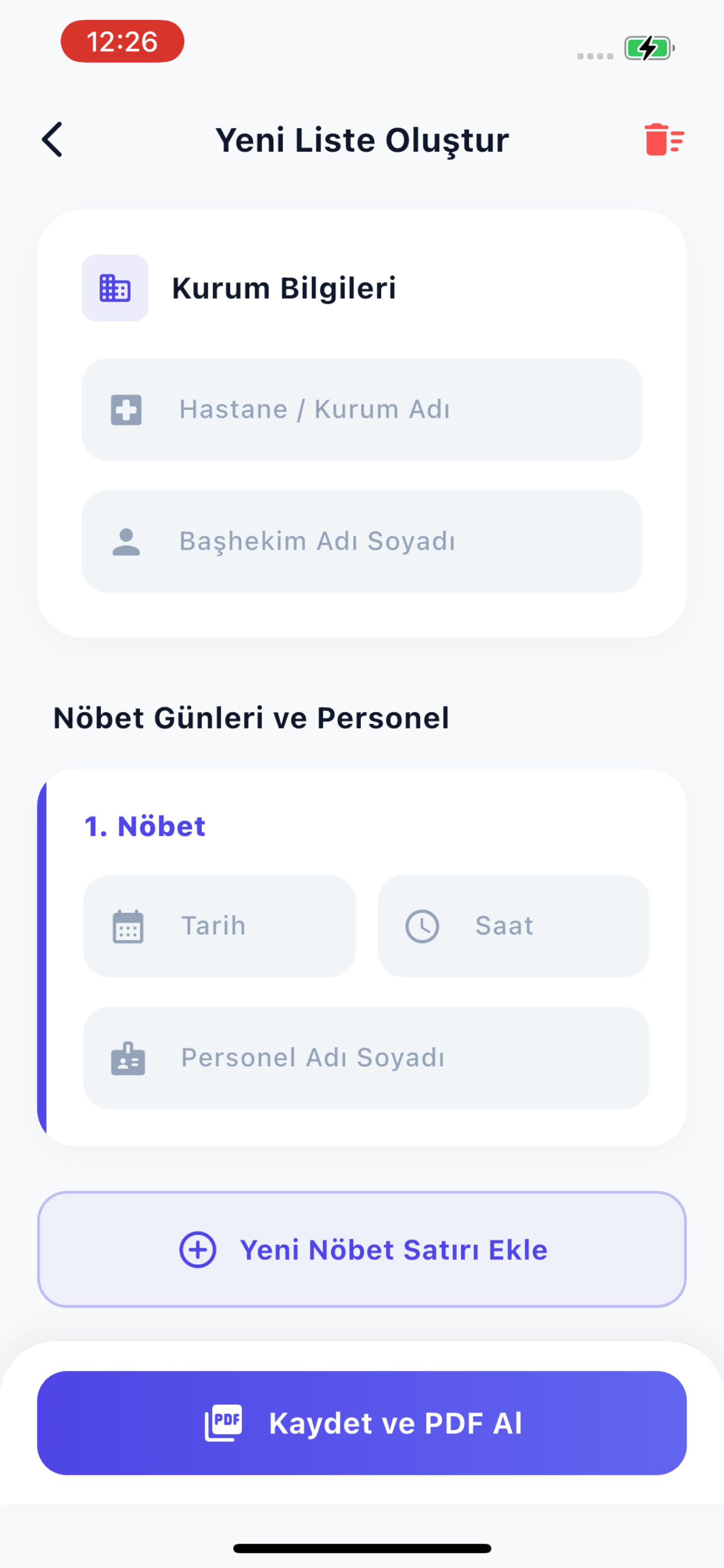Hemşire Nöbet Ajandası screenshot 6