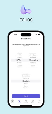 Echos. iPhone screenshot