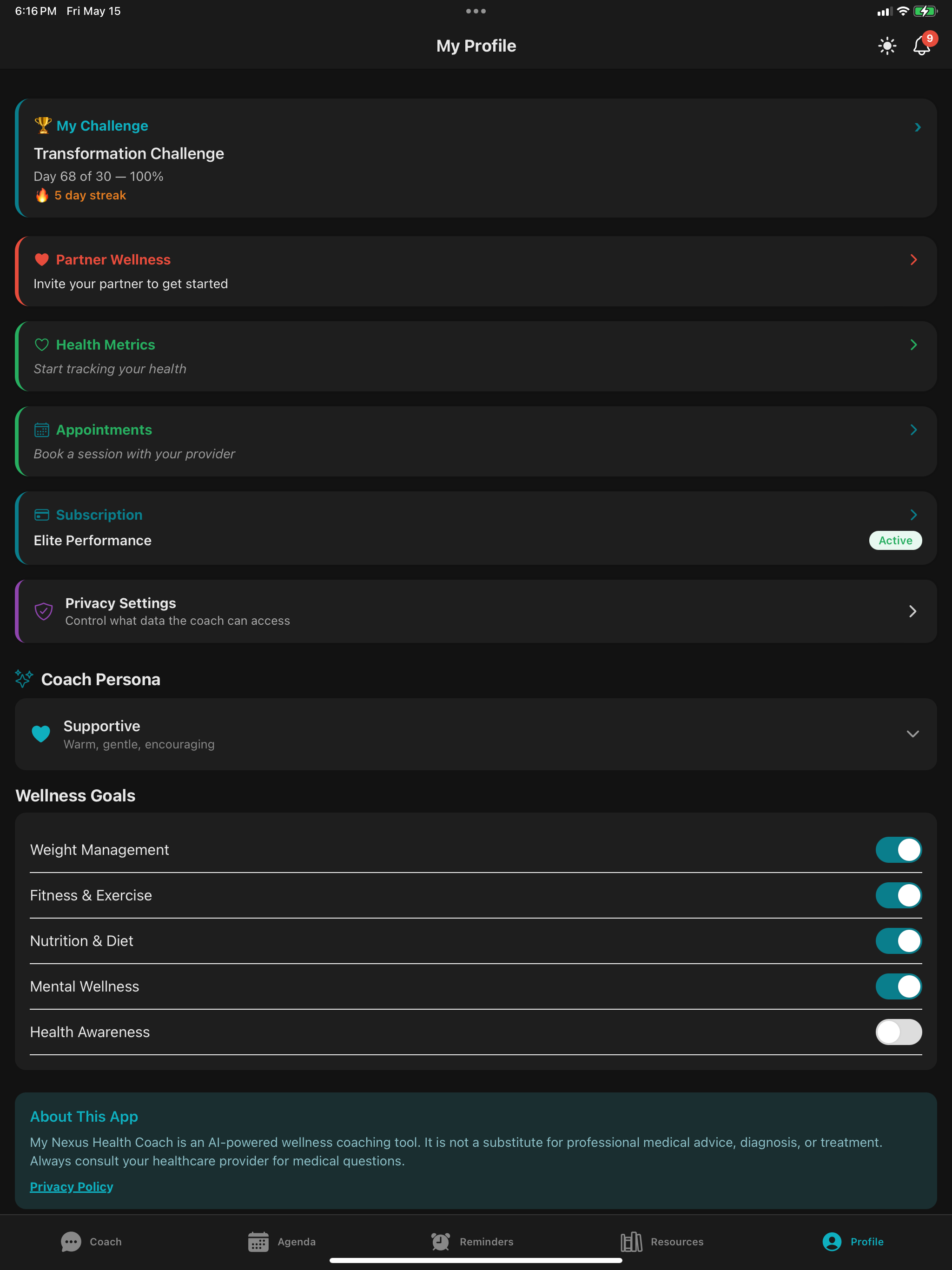 My Nexus Health Coach