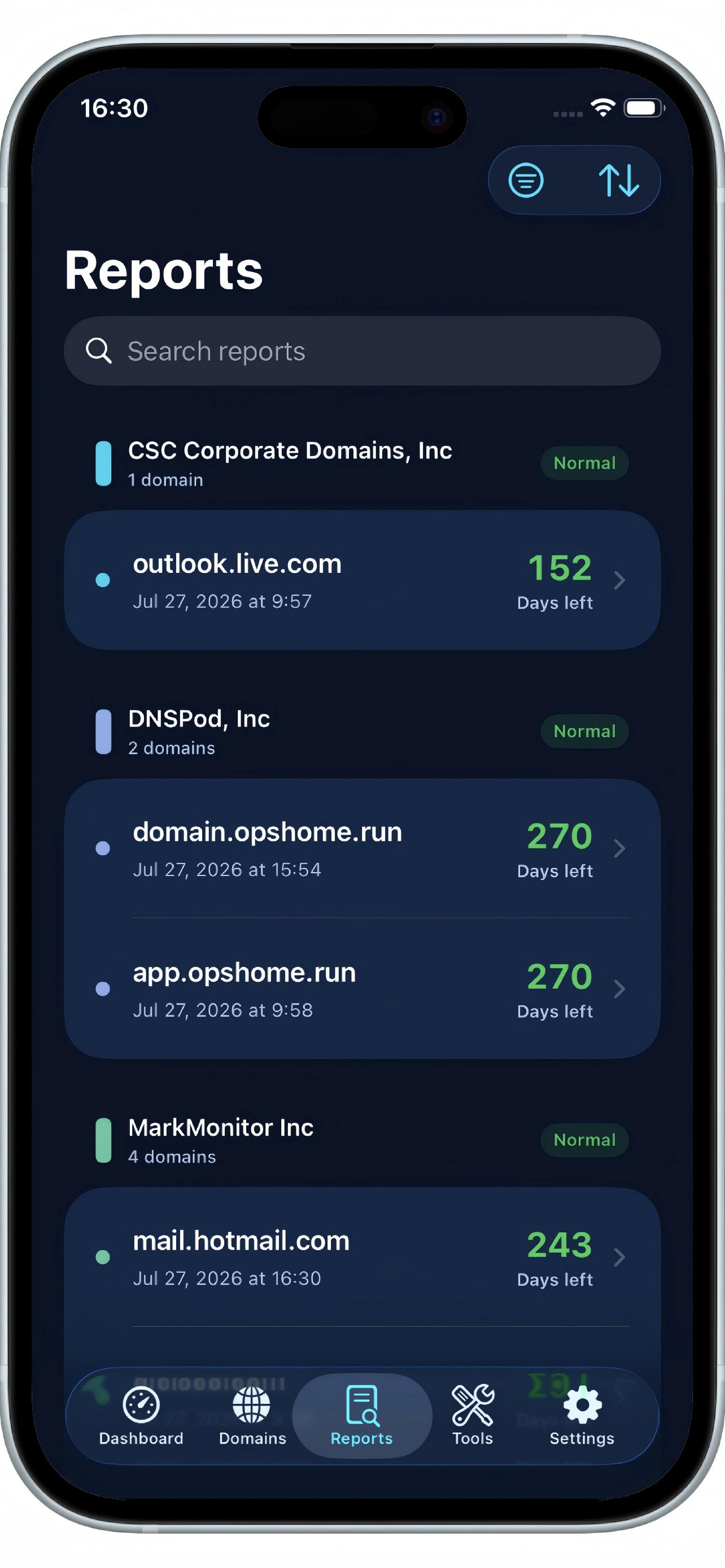 Domain Health Inspector screenshot 3