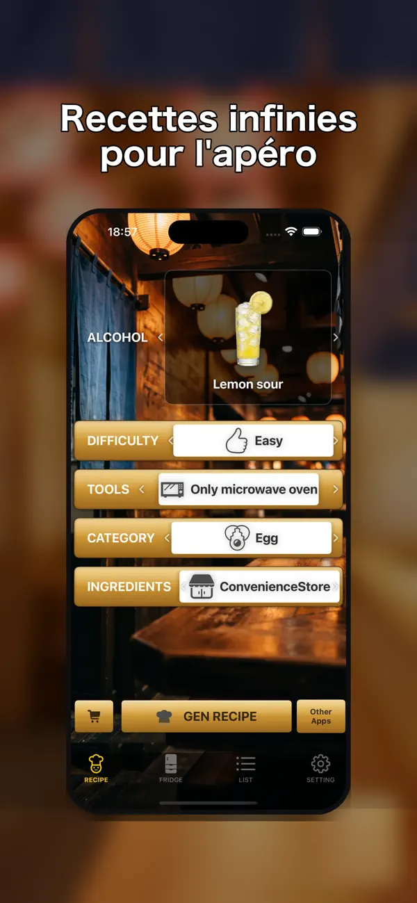 Screenshot #1 pour AI Izakaya - Recettes apéro