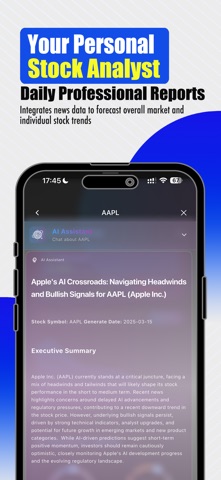 Stock Prediction AI US Market iPhone screenshot