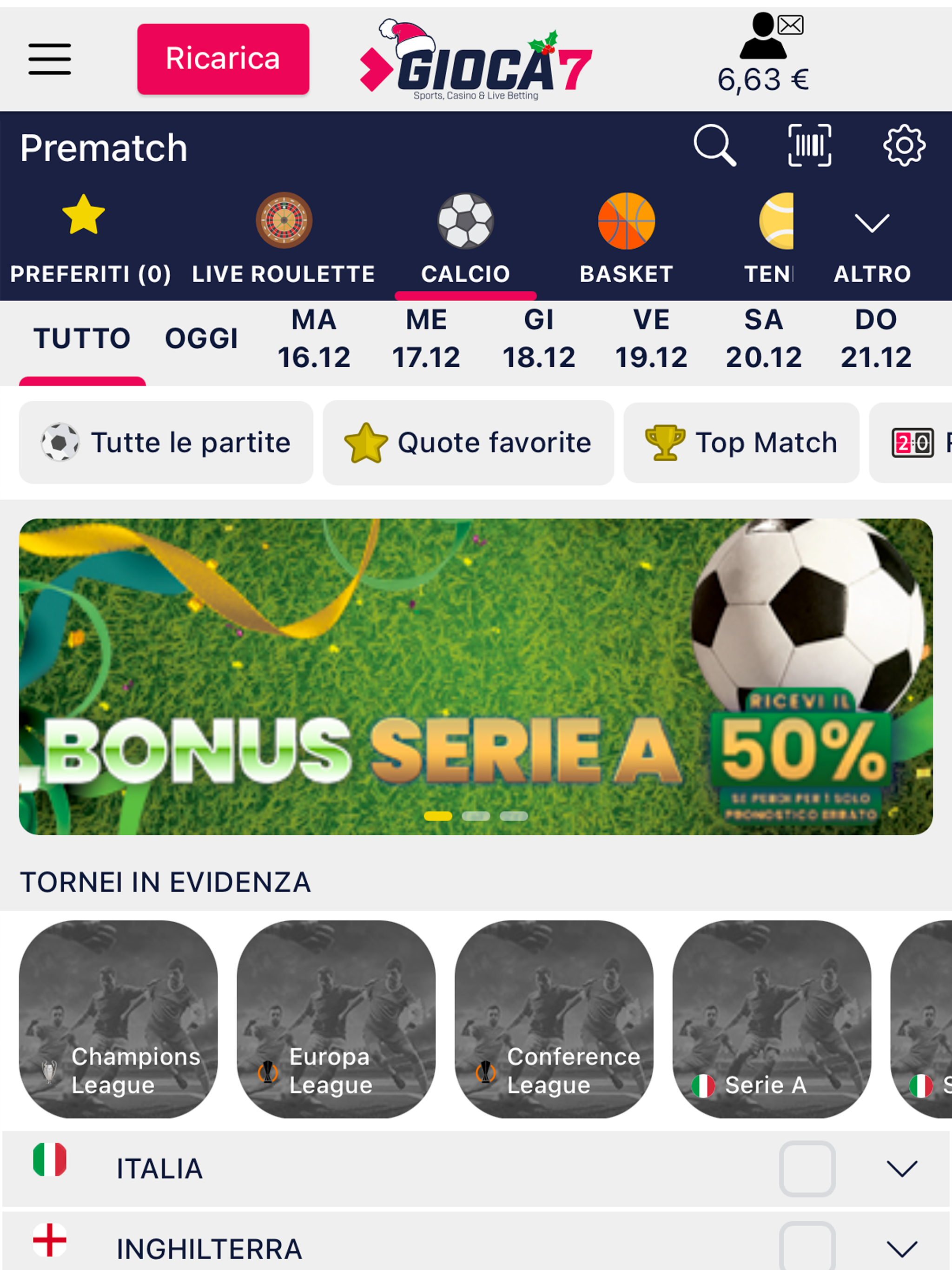 Gioca 7 - Sport & Casinò