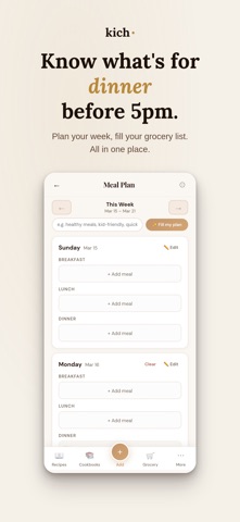 Kich: Recipe Keeper & Scanner screenshot