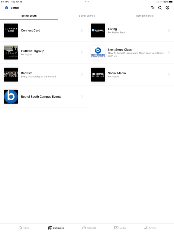 Bethel Chandler iPad screenshot 2 - Education app