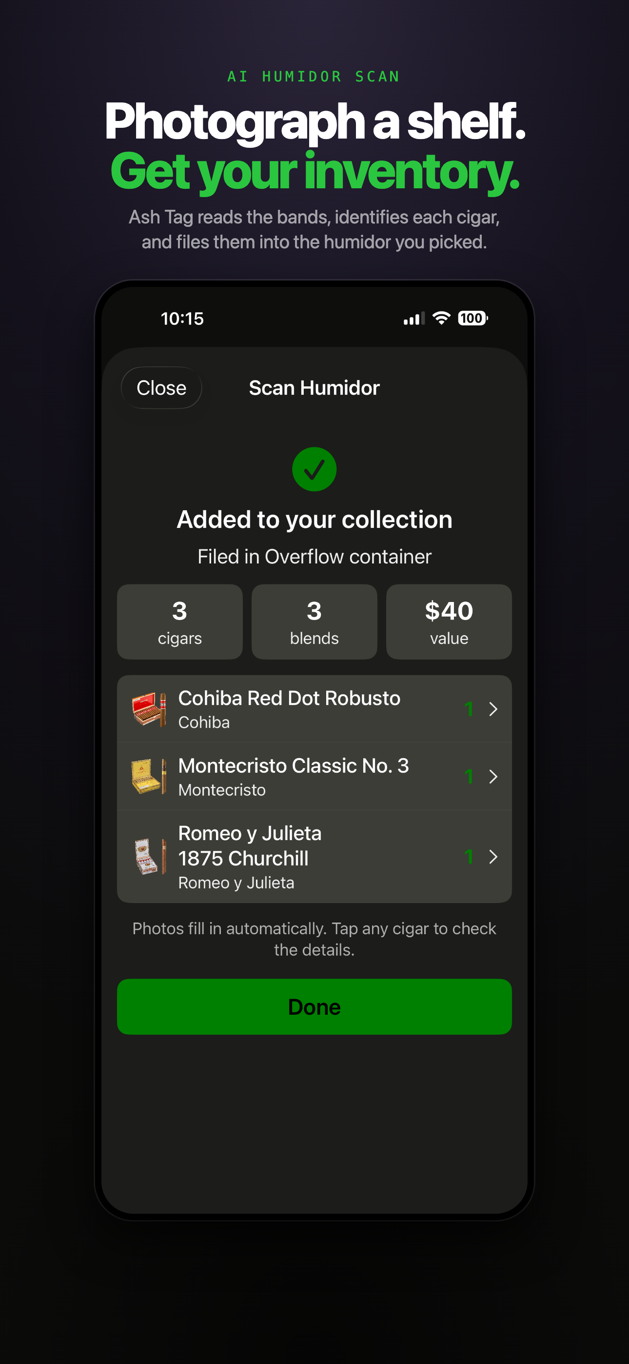 Ash Tag - AI Cigar Collection screenshot 2