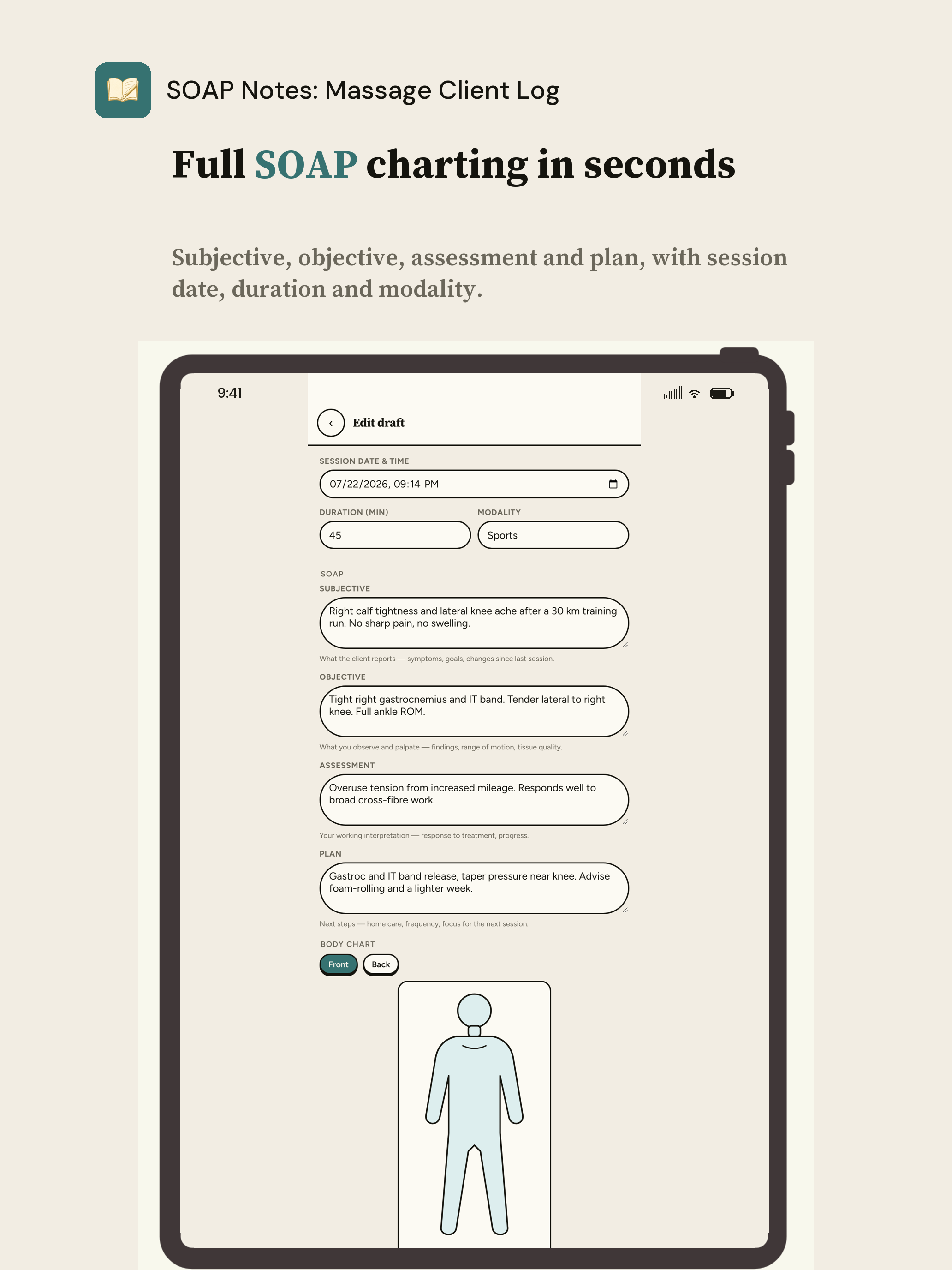 SOAP Notes: Massage Client Log screenshot 10