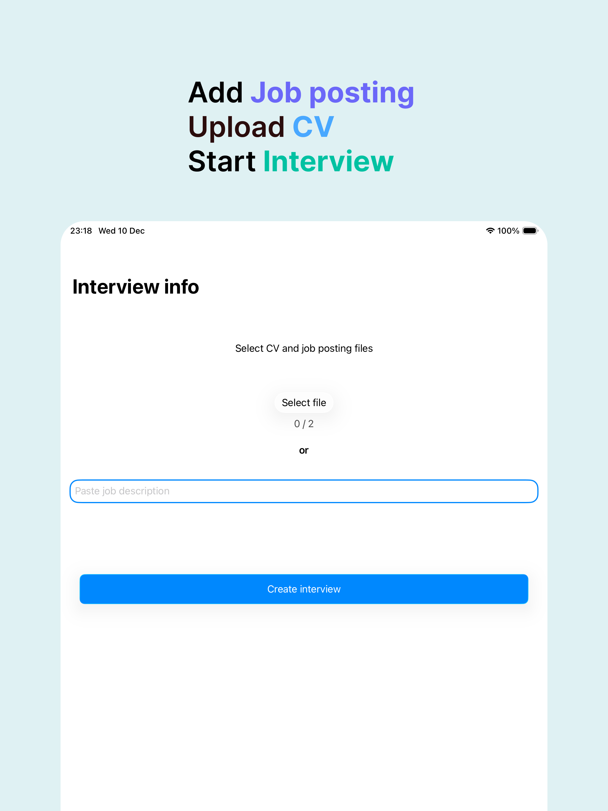 Full Interview screenshot 6