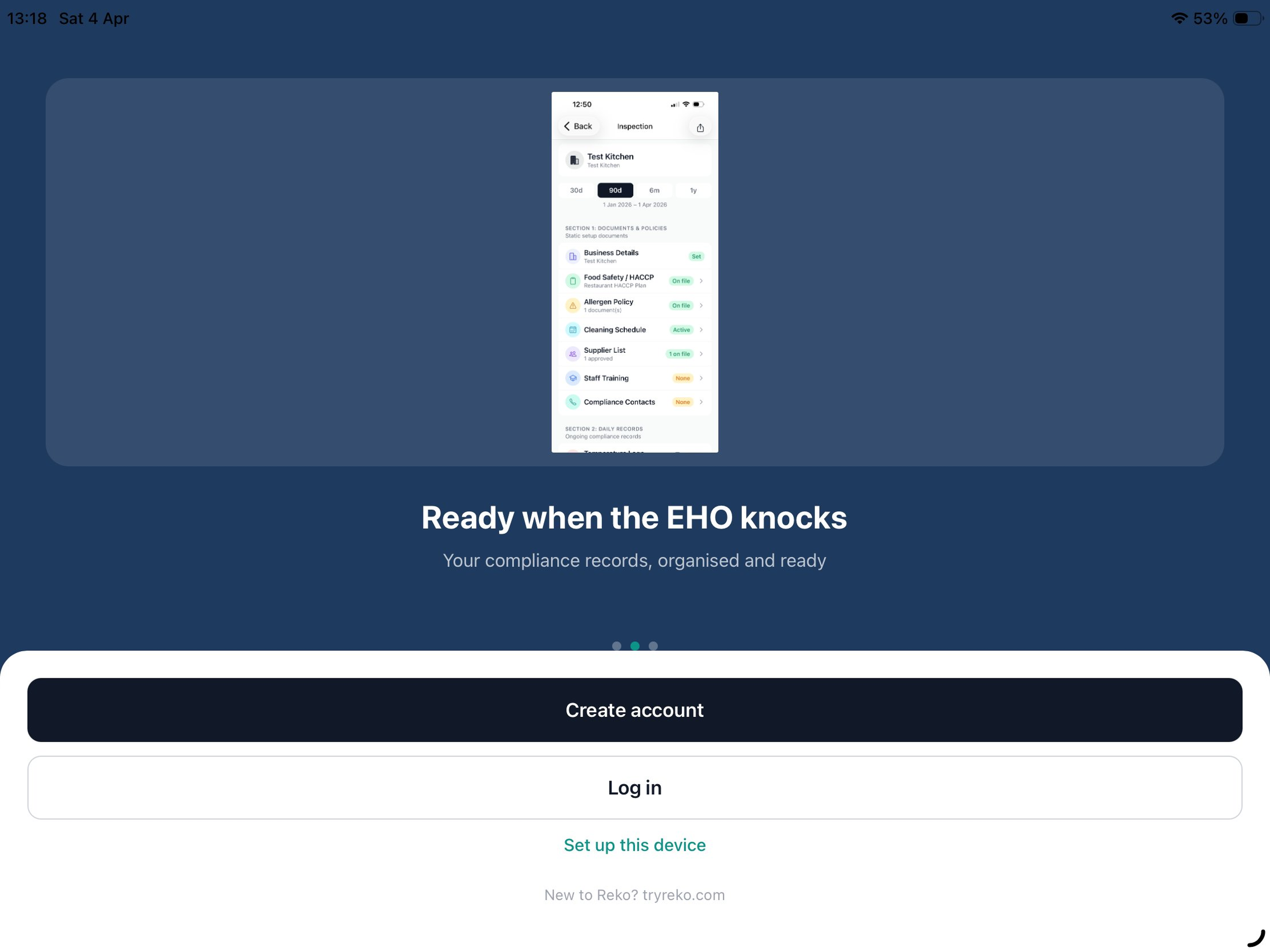 Reko: Food Safety