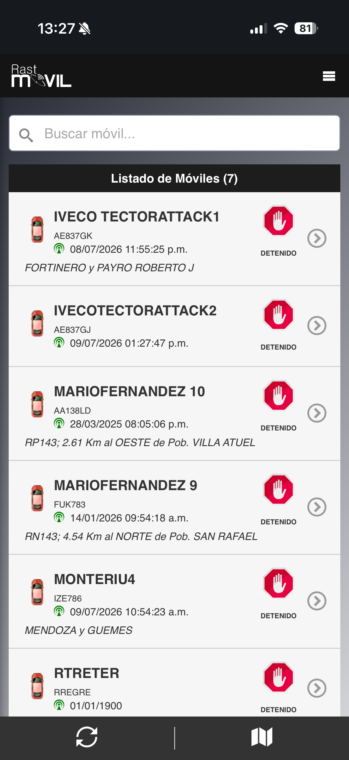 Rastmovil GPS screenshot 3