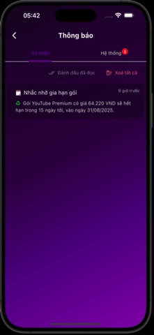 M-SubCare: Quản lý gói đăng ký screenshot