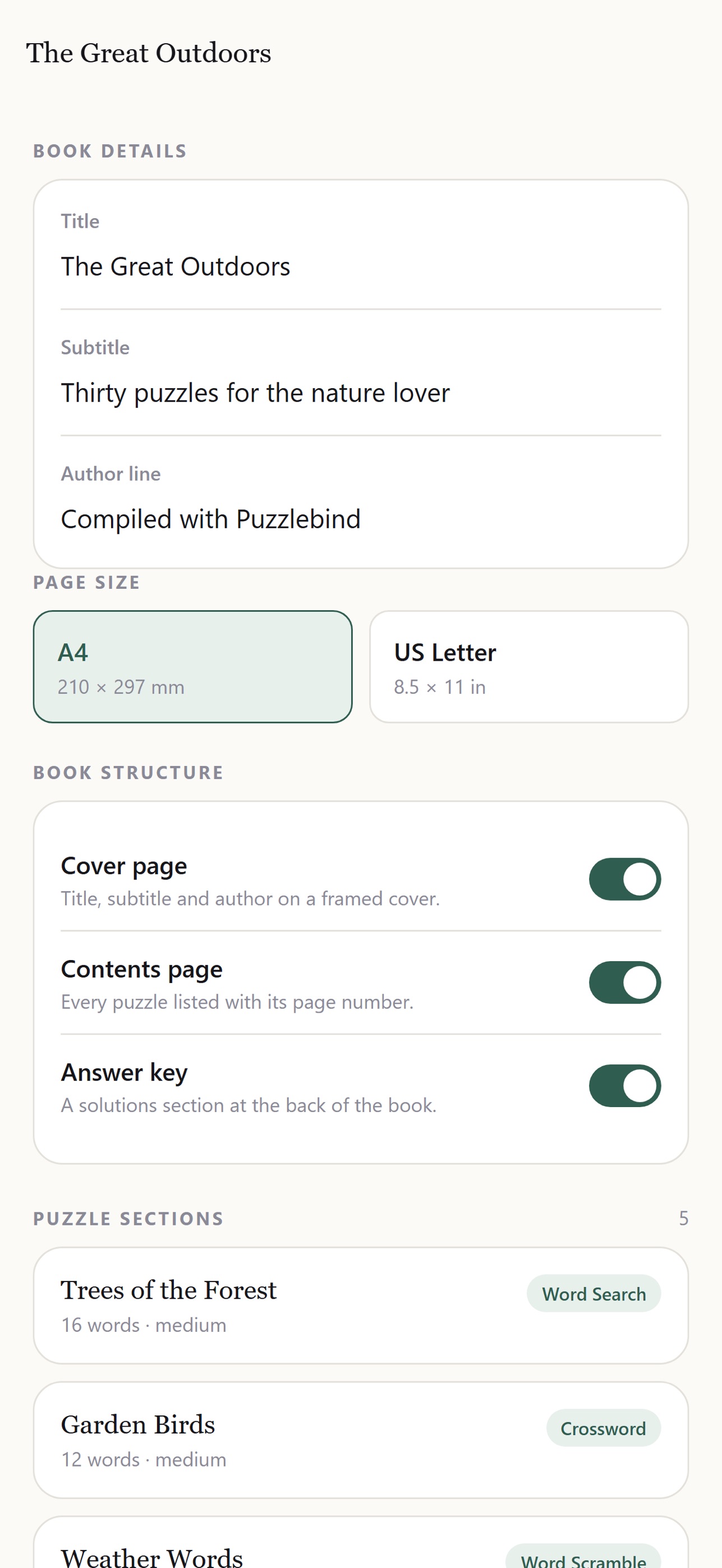 Screenshot 4 of Puzzlebind: Puzzle Book Maker
