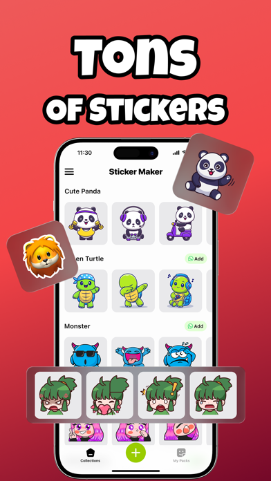 Top Stickers - WASticker Maker iPhone screenshot 1 - Graphics & Design app