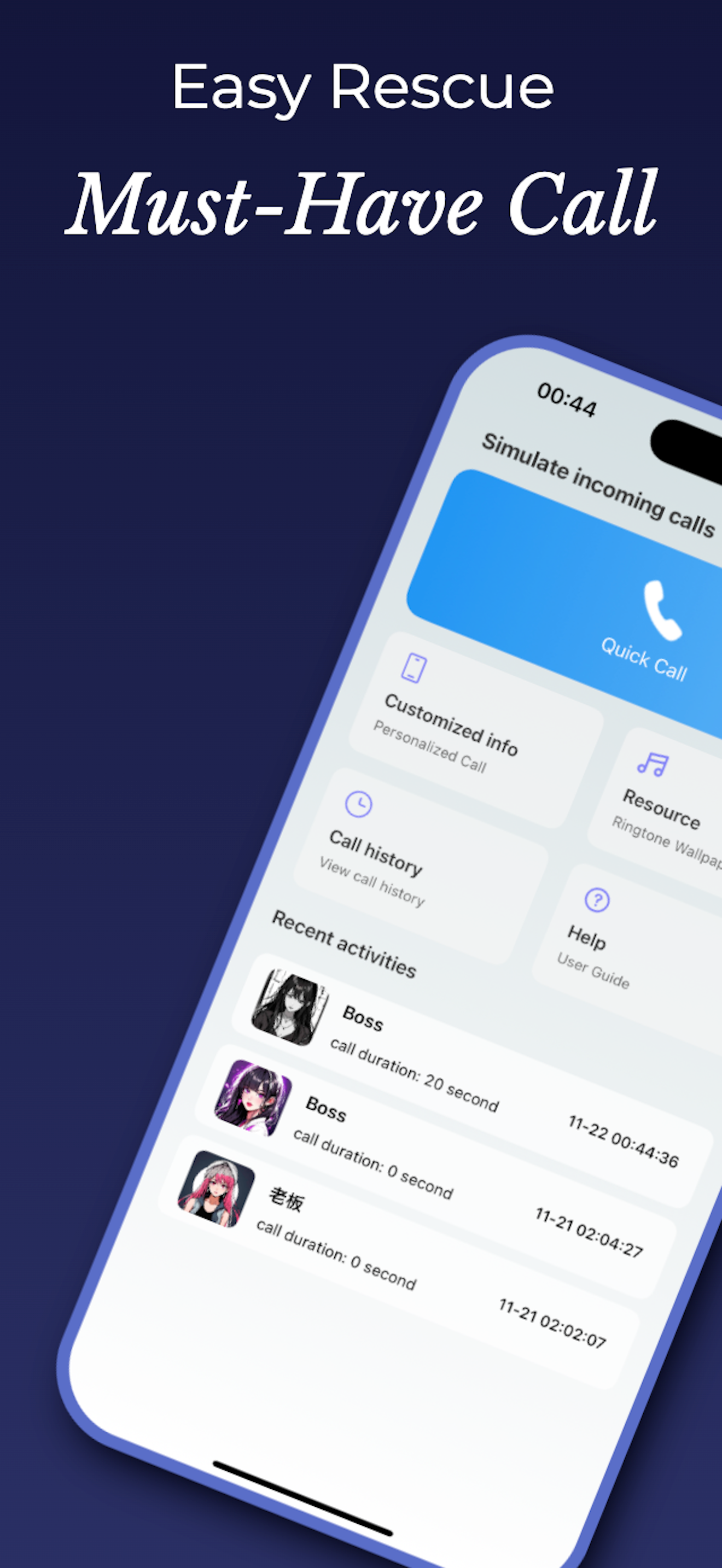 Fake Call Pro - Escape Awkward