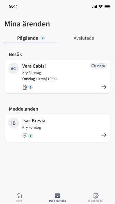 Vårdbesök online iPhone screenshot 3