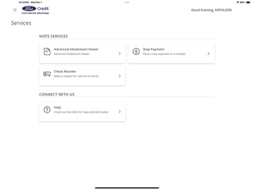 Ford Interest Advantage iPad screenshot