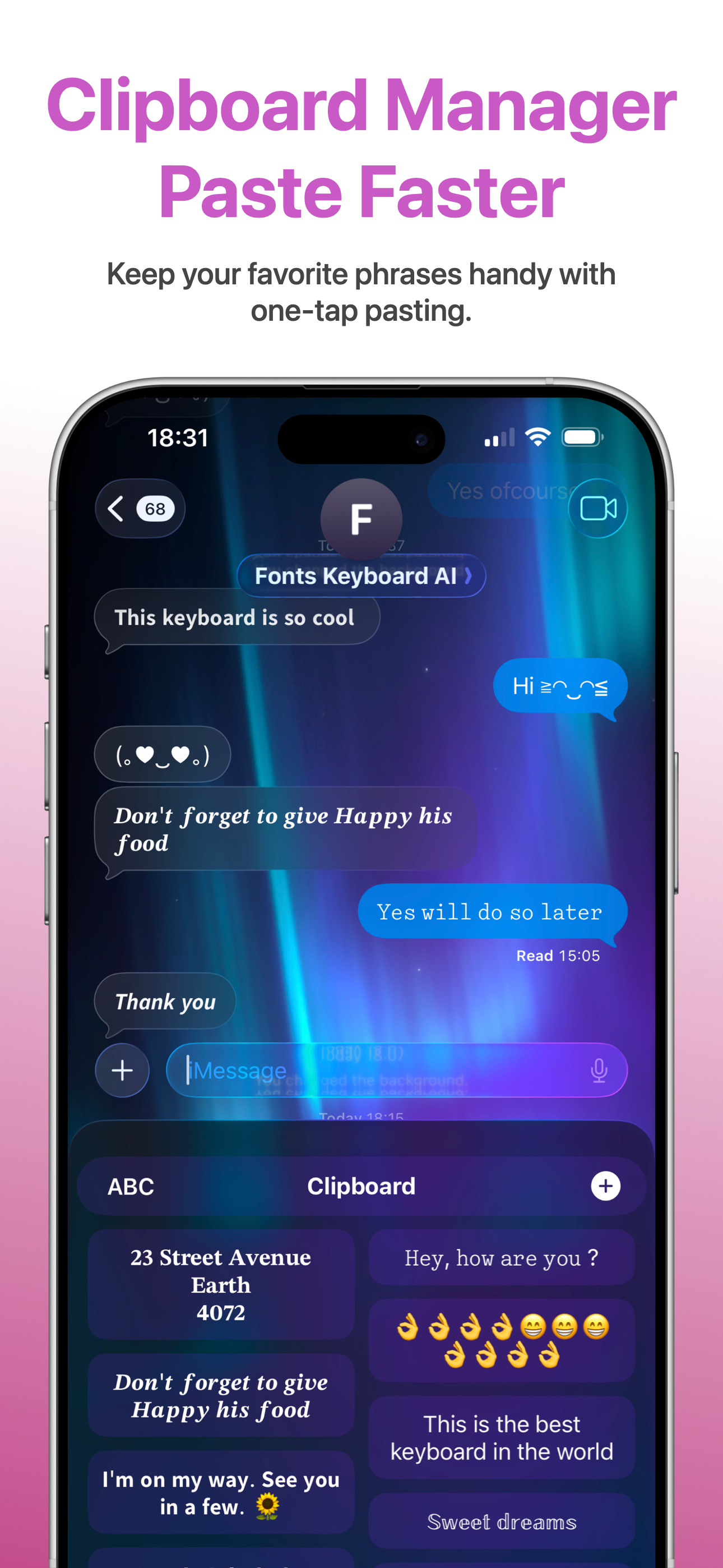 Fonts Keyboard AI
