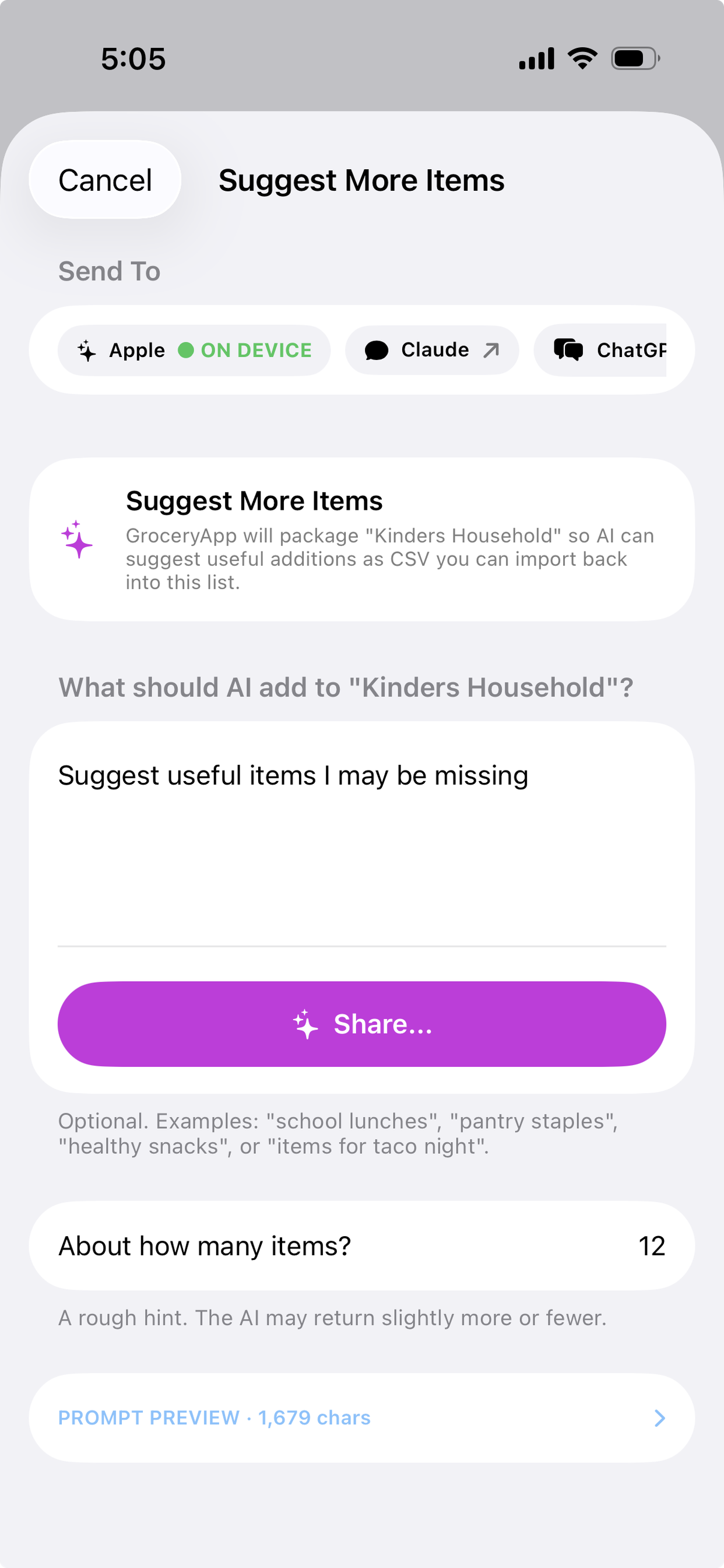 KindersGroceryApp screenshot 3