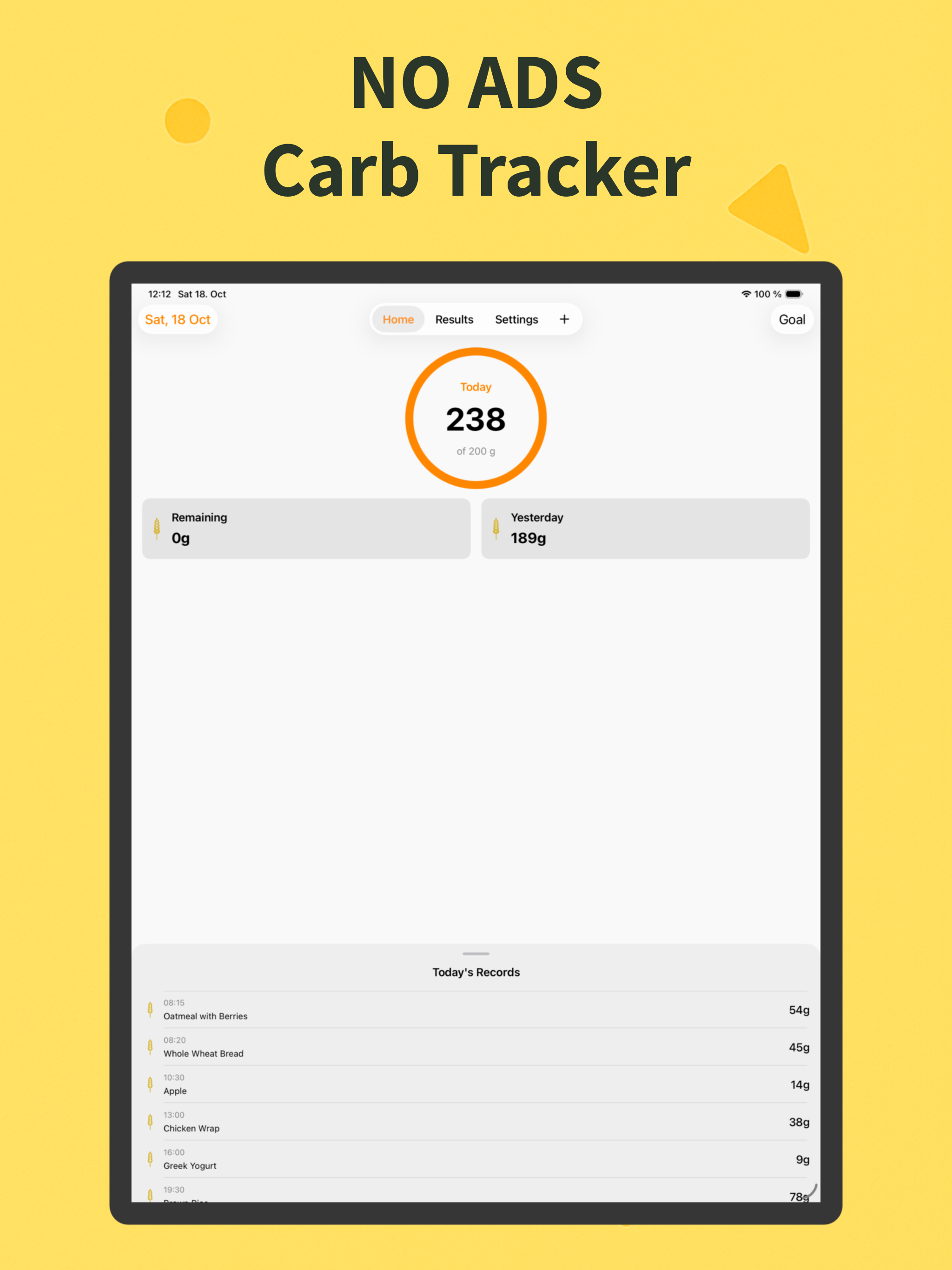 Carb Tracker - Caddy screenshot 6