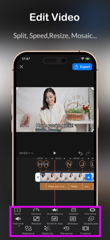 Voxu CC: AI Captions Subtitles iPhone screenshot